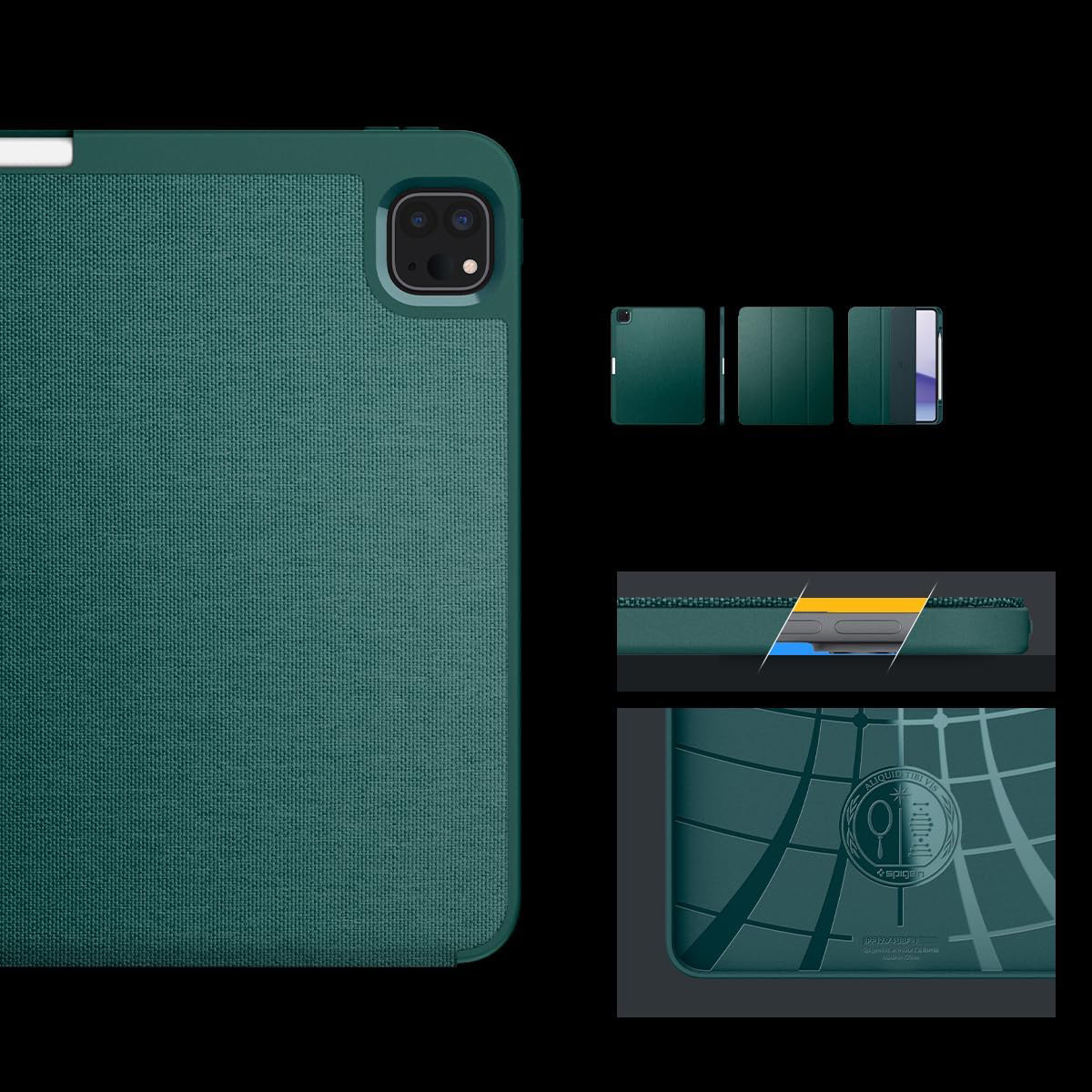 Etui Spigen Urban Fit do iPad Pro 13" 7 gen. 2024, zielone